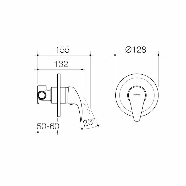 Caroma Acqua Bath/Shower Mixer - Image 2