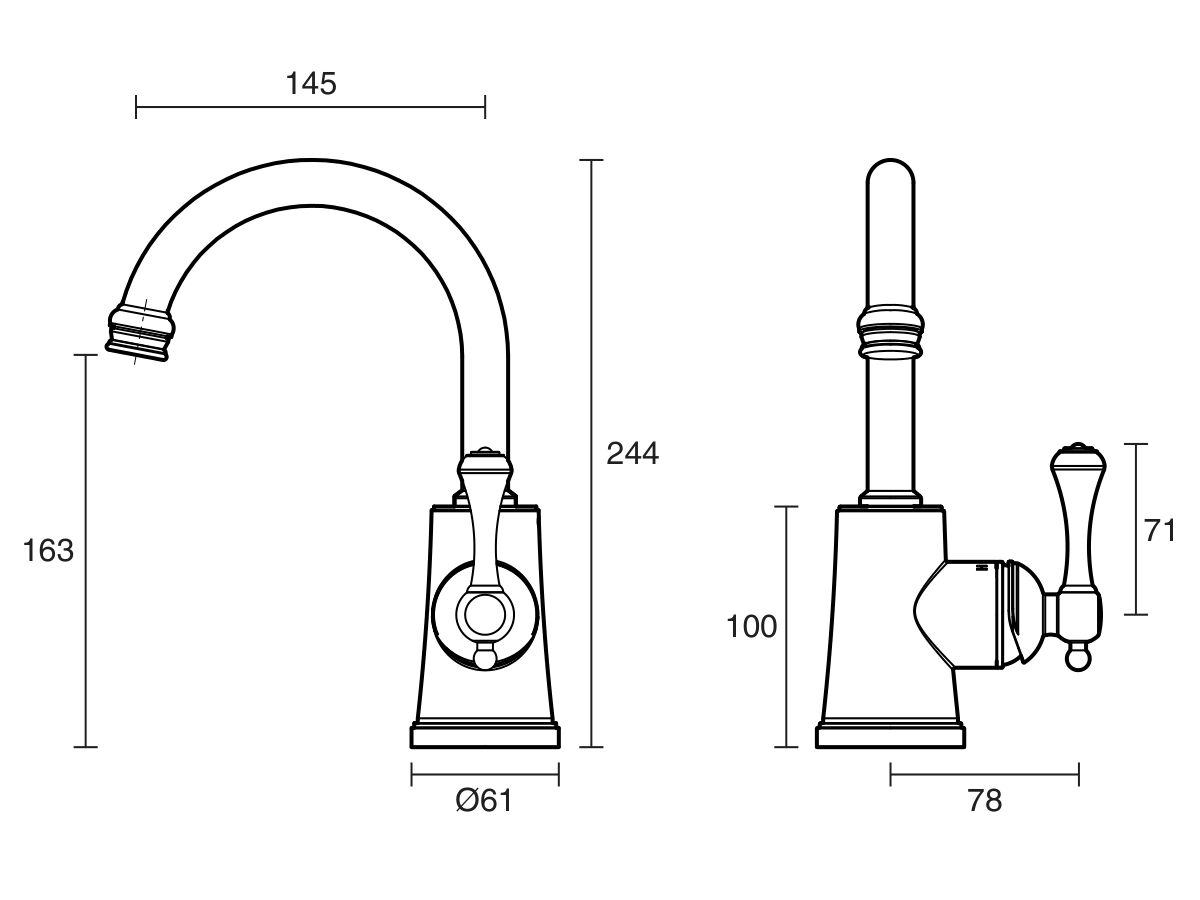 Kado Era Basin Mixer Chrome - Image 2