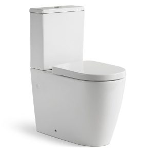 Kado Lux Close Coupled Back To Wall Rimless Over height Bottom Inlet Toilet Suite