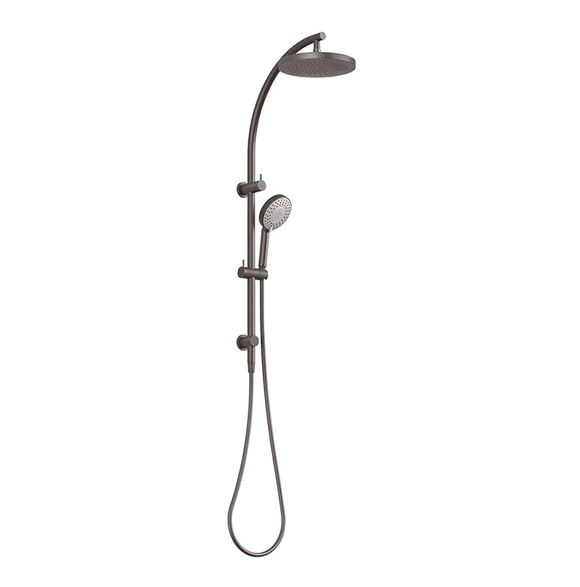 Phoenix Vivid Twin Shower Rail - Gun Metal