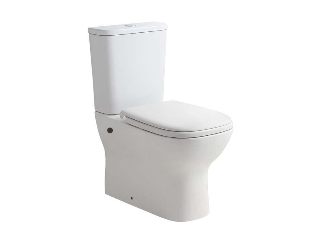 Posh Domaine Rimless Close Coupled Back to Wall Toilet Suite - Bottom Inlet