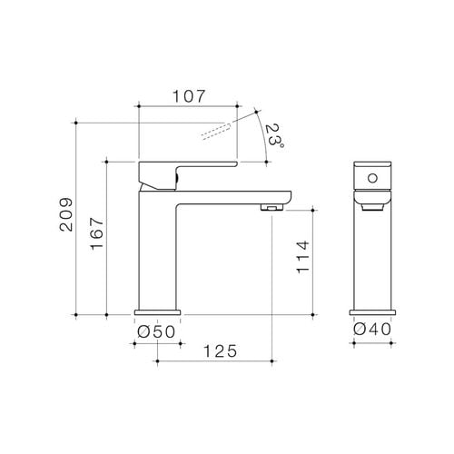 Caroma Luna Basin Mixer Chrome - Image 2