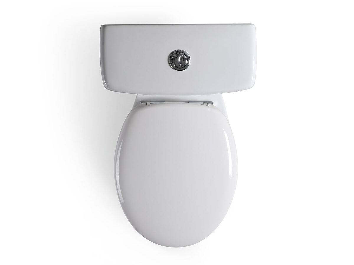 Posh Solus Square Close Coupled Toilet Suite S Trap with Soft Close Quick Release Seat White/Chrome New (4 Star) - Image 4