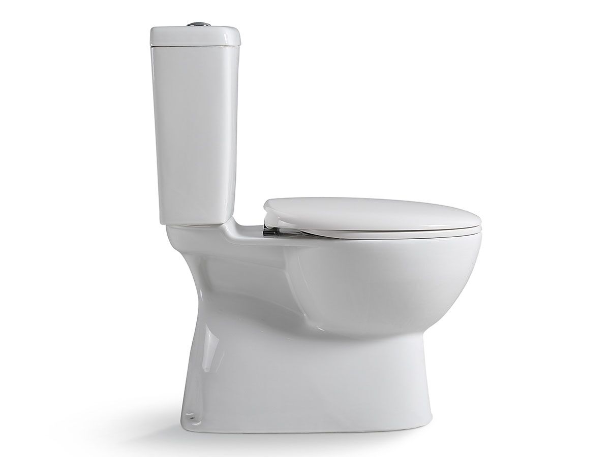 Posh Solus Square Close Coupled Toilet Suite S Trap with Soft Close Quick Release Seat White/Chrome New (4 Star) - Image 3