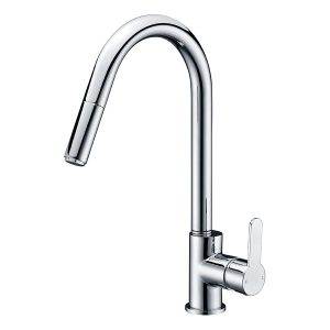 Mizu Soothe Sink Mixer Tap with Pullout Spray Chrome (4 Star)