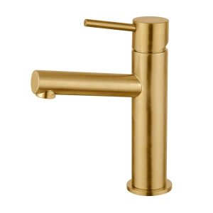 Mizu Drift MK2 Basin Mixer Tap Brushed Gold (5 Star)